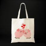 Cute Cartoon Pigs in Love Bag