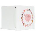 Cute Cartoon Pigs Mandala Binder binder