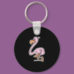 cute cartoon pink flamingo