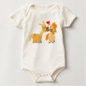 Cute Cartoon Ponies in Love Baby apparel t-shirts