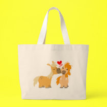 Cute Cartoon Ponies in Love bag by Lioness_Graphics Cute Cartoon Ponies in Love bag