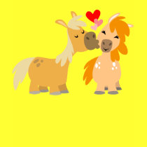 Cute Cartoon Ponies in Love children T-shirt by Lioness_Graphics Cute Cartoon Ponies in Love children T-shirt