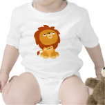 Cute Cartoon Protective Lion & Cub Baby Creeper