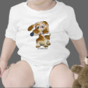 Cute Cartoon Puppy Dogs Baby Onesies t-shirts
