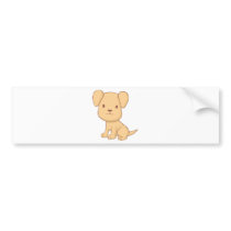 Cute Cartoon Puppy Shirts bumper stickers by graphicdesigner Cute Cartoon Puppy Shirts bumper stickers