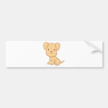 Cute Cartoon Puppy Shirts Bumper Stickers