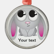 Cute Cartoon Rabbit Christmas Tree Ornament
