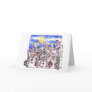 Cute Cartoon Rabbit Full Moon Card