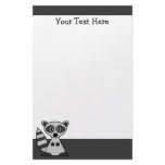 Cute Cartoon Raccoon Stationery
