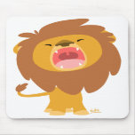 Cute Cartoon  Roaring Lion mousepad