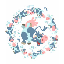 Cute Cartoon Sea Cows children T-shirt by Lioness_Graphics Cute Cartoon Sea Cows children T-shirt