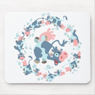 Cute Cartoon Sea Cows mousemat mousepad