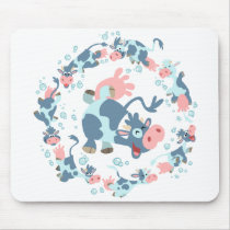 Cute Cartoon Sea Cows mousemat mousepads by Lioness_Graphics Cute Cartoon Sea Cows mousemat mousepads