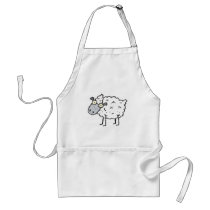 cute cartoon sheep aprons
