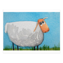 Cute cartoon sheep Gordon Bruce art postcards
