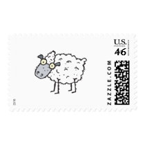 cute cartoon sheep stamps