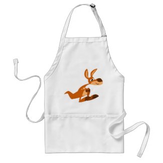 Cute Cartoon Silly Kangaroo Cooking Apron apron