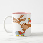Cute Cartoon Skating Kangaroo Mug