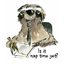 Cute Cartoon Sloth Tee Shirt