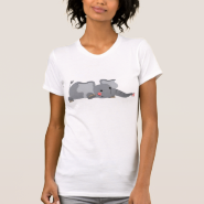 Cute Cartoon Sneaky Elephant Women T-Shirt