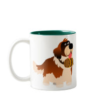 Cute Cartoon St Bernard Mug