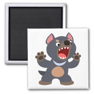 Cute Cartoon Tasmanian Devil Magnet
