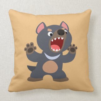 Cute Cartoon Tasmanian Devil Pillow