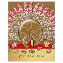 Cute Cartoon Thanksgiving Turkey flyers