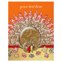 Cute Cartoon Thanksgiving Turkey flyers