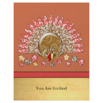 Cute Cartoon Thanksgiving Turkey flyers