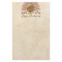 Cute Cartoon Thanksgiving Turkey stationery by samack Cute Cartoon Thanksgiving Turkey stationery