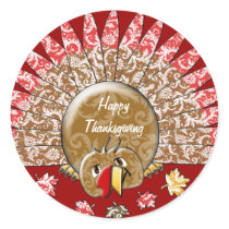 Cute Cartoon Thanksgiving Turkey stickers