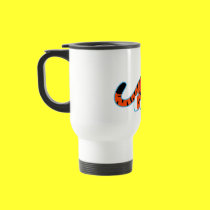 Cute Cartoon Tiger on The Prowl Commuter Mug mugs