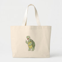 Cute Cartoon Tortoise Shirts Tote Bag