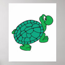 cute cartoon turtle print