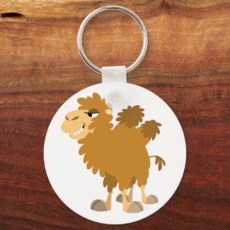 Cute Cartoon Two-Humped Camel Keychain keychain