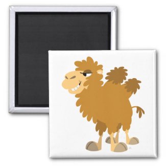 Cute Cartoon Two-Humped Camel Magnet magnet