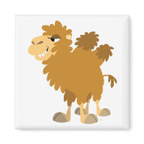 Cute Cartoon Two-Humped Camel Magnet by Lioness_Graphics Cute Cartoon Two-Humped Camel Magnet