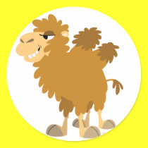 Nette Karikatur-Two-Humped Kamel-Aufkleber sticker