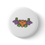 cute cartoon vampire bat pinback buttons