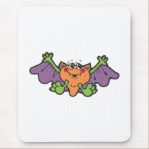 cute cartoon vampire bat mousepads
