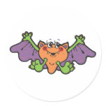 cute cartoon vampire bat stickers