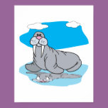cute cartoon walrus