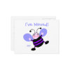 Cute Cartoon Woman's Change of Address Postcard postcard