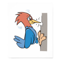 cute cartoon woodpecker posters by doonidesignsanimals cute cartoon woodpecker posters