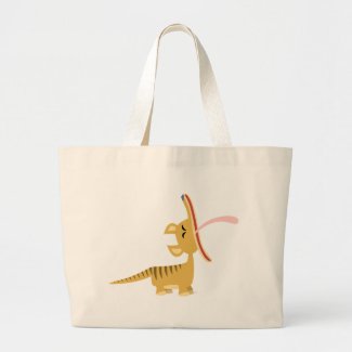 Cute Cartoon Yawning Thylacine Bag bag