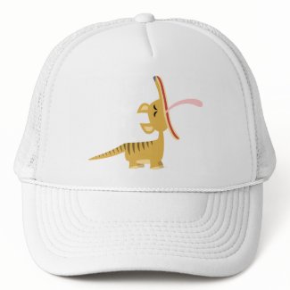 Cute Cartoon Yawning Thylacine Hat hat