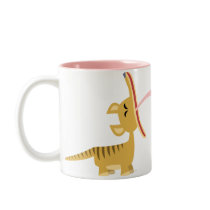Cute Cartoon Yawning Thylacine Mug