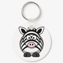 Cute Cartoon Zebra keychains by ClippertyClack Cute Cartoon Zebra keychains