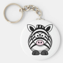 Cute Cartoon Zebra Keychains